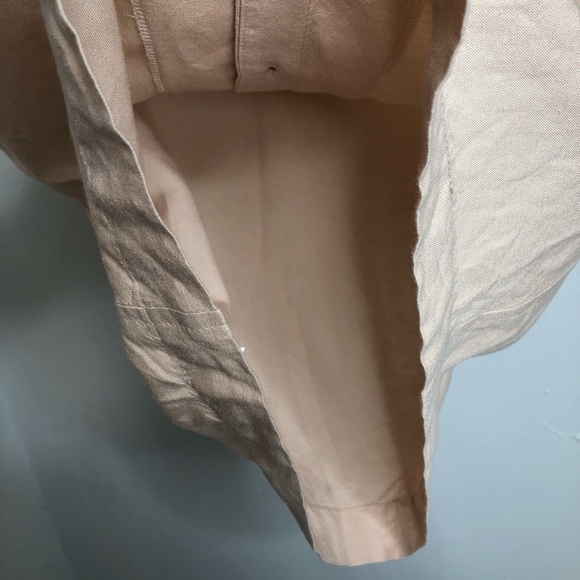 LEO&SAGE Blush Linen Blend Botton Down Shirt Dress Size M - Picture 9 of 16